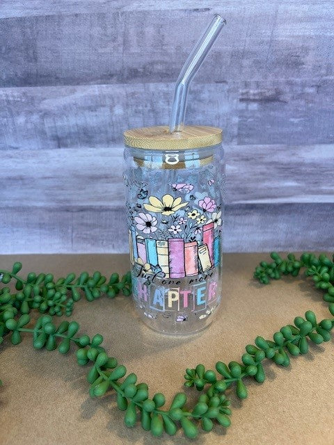 One More Chapter 16oz Glass Can Tumbler